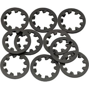 Musiclily Pro Guitar Nuts Washers and Lock Washers Set for USA CTS Pots and Switchcraft Jacks (Set of 10)