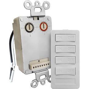 X10 PRO 4-Button Keypad Plus Transmitter Base Kit (XPT4-W-NS)