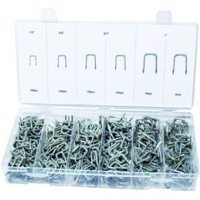 Swordfish 32280-500pc Insulated U Staple/Nail Assortment