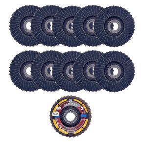 10PACK - 2" Mini VSM Zirconia Flap Discs Grinding & Sanding Wheels,3/8" Arbor Hole (GRIT 60)