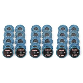 VCT (30pk 2" Inch 60 Grit Flap Sanding Disc Wheels Type R-Type Twist Lock Disk Includes Free R-Lock Mandrel