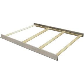 Full-Size Conversion Kit Bed Rails for Evolur Baby Convertible Cribs - Solid Wood Rail - Toddler and Adult Bed Rail for Full-Size Beds - Essential Nursery and Baby Furniture (Glazed Brushed White)