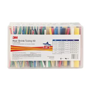 3M Heat Shrink Tubing FP-301-Color Assortment Kit, 1 Kit with 133 Tubes, One Size