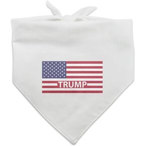 GRAPHICS & MORE President Trump American Flag Dog Pet Bandana - Black