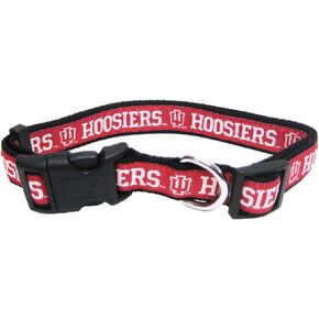 Pets First Collegiate Pet Accessories, Dog Collar, Indiana Hoosiers, Medium