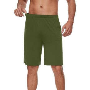 WiWi Viscose from Bamboo Pajama Short for Men Soft Knit Sleep Bottoms Summer Lounge Short Pants Cool Loungewear S-XXL