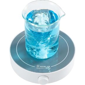 محرك مغناطيسي من آين لاب، لوحة تحريك سريعة، خلاط مغناطيسي لمختبر التحكم في السرعة مع شريط تحريك مغناطيسي لصنع الخميرة، خلط السوائل، أقصى قدر من التحريك، أقصى حجم 3000 مل للمنزل والمختبر والعلوم والكيمياء in Kuwait