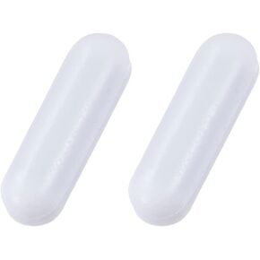 YOKIVE 2 Pcs Magnetic Stir Bar, PTFE Coated Cylinder Type Stirrer | Great for Lab Liquid Solution Stirring Mixing(White, 0.79 x 0.24-Inch) in Kuwait