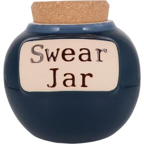 Cottage Creek Swear Jar, Ceramic Cussing Jar, Bad Word Jar, Swearing Bank, Cuss Word Piggy Bank, Funny Gag Gifts