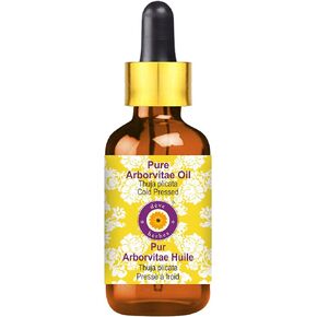 dève herbes Pure Arborvitae Oil (Thuja plicata) with Glass Dropper Cold Pressed 5ml (0.16 oz)