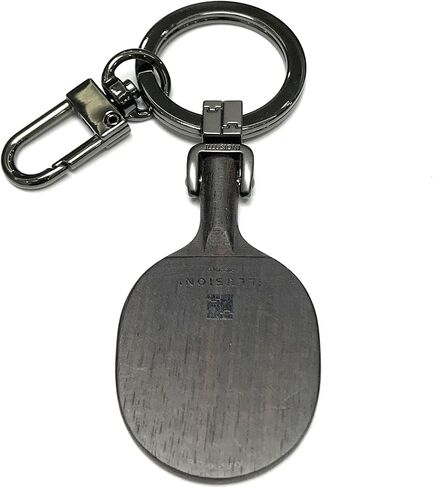ILLUSIONI Ping Pong Keychain, 2.16 Inch Mini Table Tennis Racket Keyring, Ebony Wooden Keychain, Best Gift in Saudi Arabia