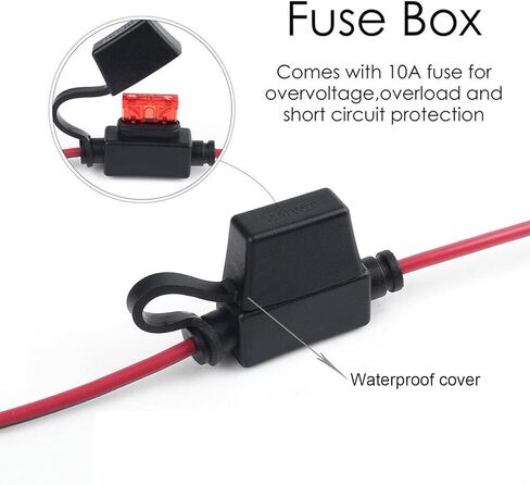 GSRECY 2FT SAE إلى O Ring Eyelet Terminal Harness، اتصال سريع، قطع تجميع تمديد كابل الأسلاك، منفذ محول قطبية عكسية، سلك شاحن البطارية in Kuwait