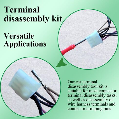 Kutyun 21PCS Terminal Removal Tool Kit, Pin Extractor Tool, Automotive Terminal Release Kit with Protective Box, Universal Wire Connector Electrical Pin Removal Tool for Most Car Household Devices in Saudi Arabia