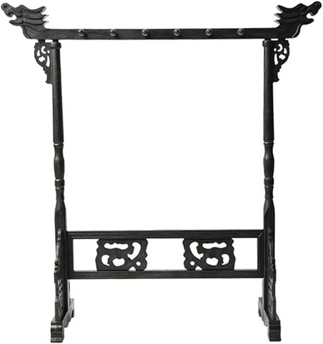 NUOBESTY Wood Brush Calligraphy Brush Hanger Rack Chinese Brush Pen Holder Sumi Brush Hanger Calligraphy Stand Shelf for Home Office Japanese Calligrapghy Brush Hanger in Saudi Arabia