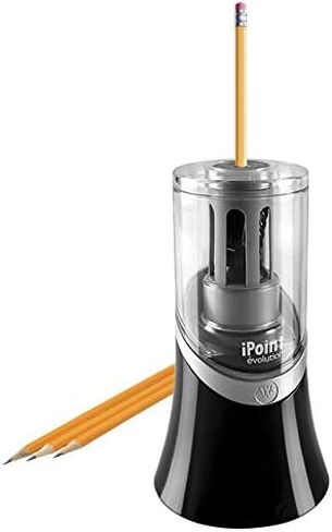Westcott 14888 iPoint Evolution Electric Pencil Sharpener, Black and Silver in Saudi Arabia