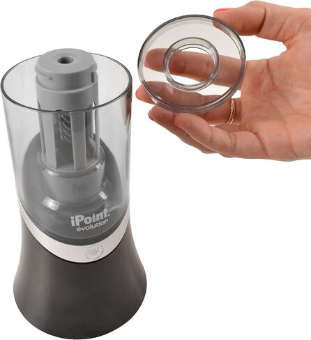 Westcott 14888 iPoint Evolution Electric Pencil Sharpener, Black and Silver in Saudi Arabia