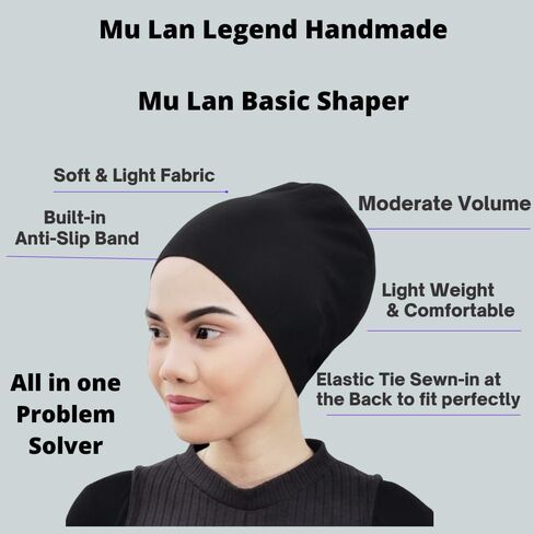 Silk Story Handmade Hijab Volumizer Cap Turban Under Scarf Bonnet Shawl Chemo Hair Head Cover Cotton in Saudi Arabia