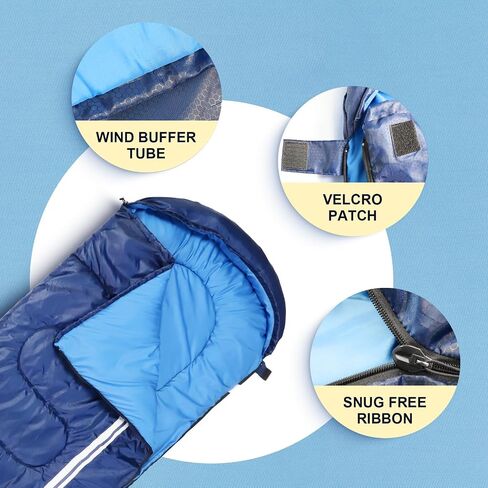 Northroad Lightweight Sleeping Bags for Adults Cold Weather, Waterproof Backpacking Camping Sleeping Bag for Adults Girls Boys Mens,Compact Sleeping Bag Camping Gear Must Haves 3 Season in Saudi Arabia