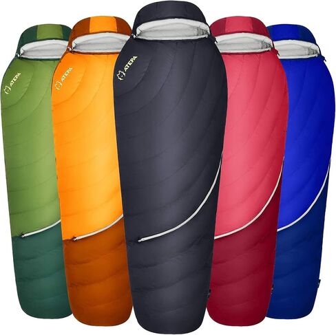 ATEPA Down Sleeping Bags for Adults 650/700 FP, Ultralight Sleeping Bag for Backpacking, 0℉/30℉ Sleeping Bag for 1/2 Persons, Compact Sleeping Bag with Compression Sack for Hiking, Camping in Saudi Arabia