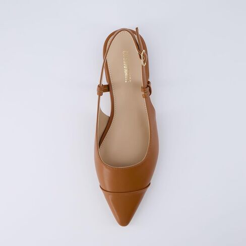 CUSHIONAIRE Women's Forever Pointed Toe Sling Back Dress Shoe +Memory Foam, Wide Widths Available in Saudi Arabia