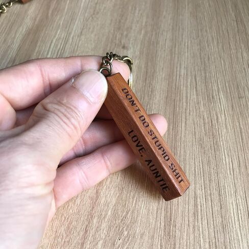 Don't Do Stupid Sht Love Auntie Keychain Funny 16th Birthday Gift I Love You Key Chain for Niece Nephew Birthday Valentines Day Christmas Gifts From Aunt - NNDTN in Saudi Arabia