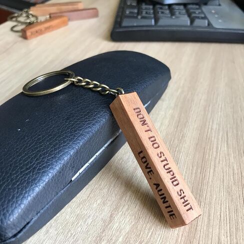 Don't Do Stupid Sht Love Auntie Keychain Funny 16th Birthday Gift I Love You Key Chain for Niece Nephew Birthday Valentines Day Christmas Gifts From Aunt - NNDTN in Saudi Arabia