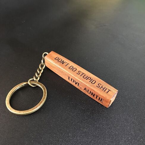 Don't Do Stupid Sht Love Auntie Keychain Funny 16th Birthday Gift I Love You Key Chain for Niece Nephew Birthday Valentines Day Christmas Gifts From Aunt - NNDTN in Saudi Arabia