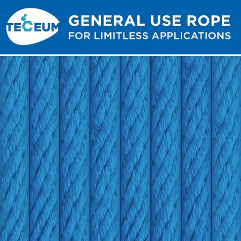 TECEUM Macrame Cord – 3 mm x 100 yd – All-Purpose Natural Cotton 3 ply Macrame Rope – for Decor, Wall Hanging, Plant Hangers, Crafts, Gardening, Knitting, DIY Project, Indoor & Outdoor Use – Natural in Saudi Arabia
