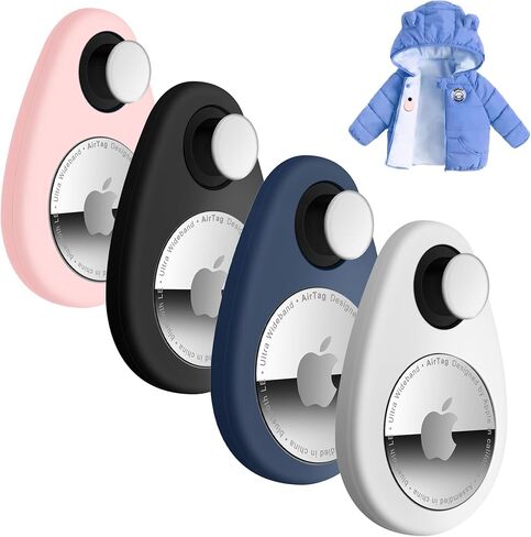 Airtag Holder Air Tag Case with Keychain 2 Pack, Airtags Key Chain for Apple Air Tags, Airtag Accessories for GPS Item Finder Tracker, Airtag Holder for Keys, Luggage,Pet,Bag in Saudi Arabia