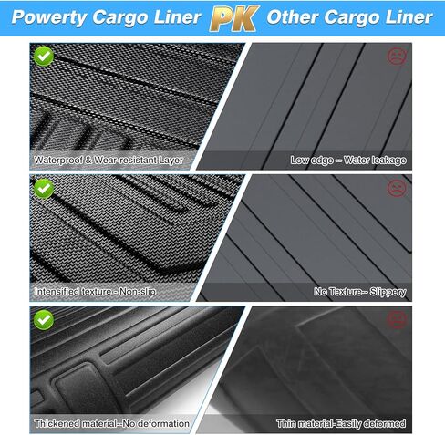 Powerty Truck Bed Mat Compatible with Hyundai Santa Cruz 2022-2024 Accessories 4.3FT All Weather Truck Bed Liner TPE Pickup Bed Mat Black in Kuwait