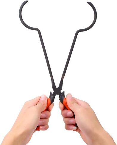 Foundry Melting Pot Piston Nippers, Melting Tongs Steel Crucible Nippers Gold Melting Furnace Holder Clamp, Gold Melting Furnace Holder Clamping Tongs for Casting Precious Metals Jewelry Making Tool in Saudi Arabia