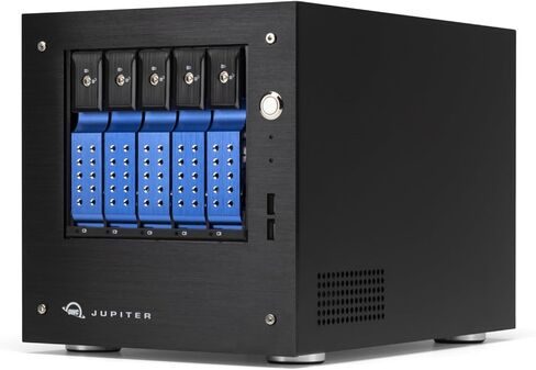 OWC 20TB Jupiter Mini 5-Bay Desktop NAS System with Intel Xeon Up to 2.7Ghz, 32GB Memory, Double 10GbE, TrueNAS™ Scale OS in Saudi Arabia