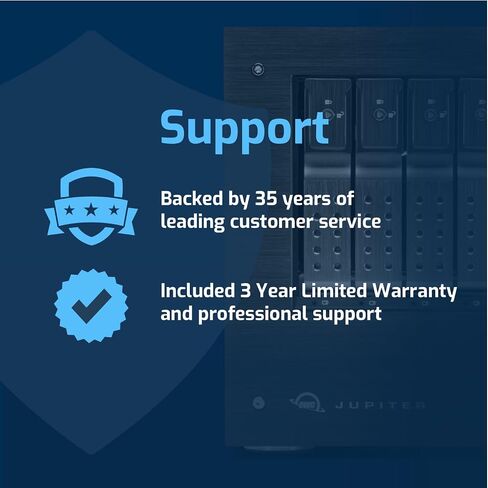 OWC 20TB Jupiter Mini 5-Bay Desktop NAS System with Intel Xeon Up to 2.7Ghz, 32GB Memory, Double 10GbE, TrueNAS™ Scale OS in Saudi Arabia