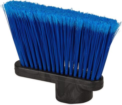 Carlisle FoodService Products CFS 3686500 Duo-Sweep Medium Duty Flagged Angle Broom, Flare Polypropylene Bristles, 56" Overall Length x 12" Width (Case of 12) in Saudi Arabia
