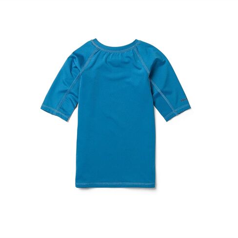 Volcom Boys' Lido Solid Lycra Short Sleeve Rashguard 50+ Uv Protection in Saudi Arabia