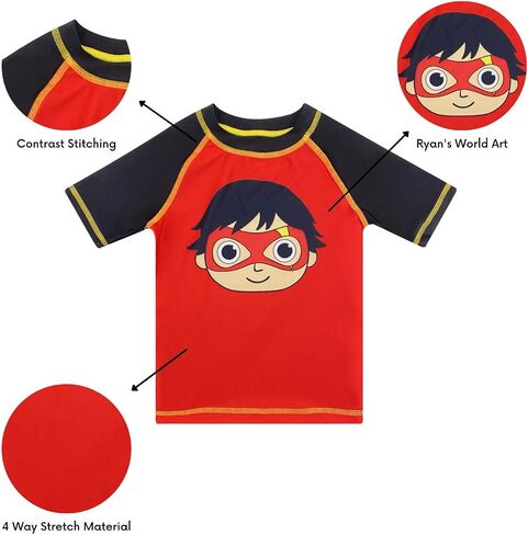 Dreamwave Authentic Character Boys Rash Guard بعامل حماية من الأشعة فوق البنفسجية 50 in Saudi Arabia