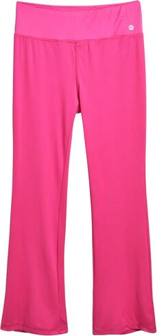 RBX Girls' Leggings Set - 2 Piece Ribbed T-Shirt and Flare Leg Yoga Pants - Athleisure Wide Leg Pants Set for Girls (7-12) in Saudi Arabia