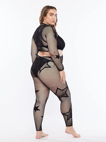 بدلة قطط نسائية من Savage X Fenty ذات نجمة أمامية ملفوفة in Kuwait