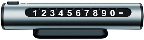 FAVOMOTO Luminous Parking Number Card Phone Holder Car Luminous Car Number car Phone Number Sign Plate Temporary Stop Temporary Stop Number Plate in Saudi Arabia