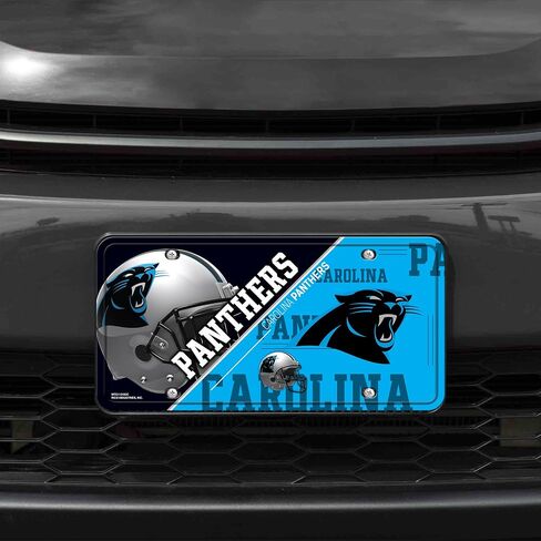 RICO INDUSTRIES NFL Carolina Panthers Unisex Carolina Panthers License Plate Metalcarolina Panthers License Plate Metal, Team Color, One Size in Saudi Arabia