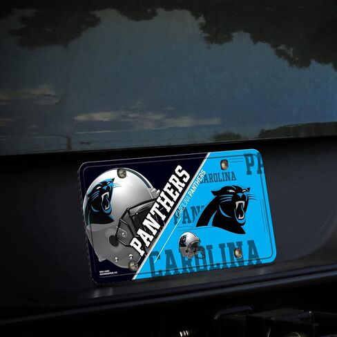 RICO INDUSTRIES NFL Carolina Panthers Unisex Carolina Panthers License Plate Metalcarolina Panthers License Plate Metal, Team Color, One Size in Saudi Arabia