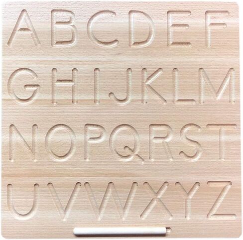 Mfumyy Montessori Alphabet Number Tracing Boards Double Sided Wooden Learn to Write ABC 123 Board Writing Practice Board for Kids Preschool Educational Toy,Homeschool Supplies (ABC+123 Board) in Saudi Arabia