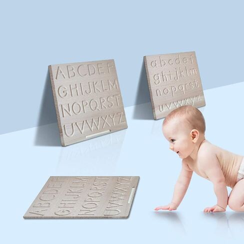 Mfumyy Montessori Alphabet Number Tracing Boards Double Sided Wooden Learn to Write ABC 123 Board Writing Practice Board for Kids Preschool Educational Toy,Homeschool Supplies (ABC+123 Board) in Saudi Arabia