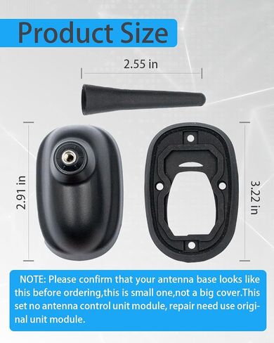 Small Type Roof Antenna Base with Rubber Gasket&Short Sport Antenna Fit for Mini Cooper/Cooper S Clubman R55 2008 2009 2010,Fit for Mini Cooper/Cooper S Hatchback R56 2007 2008 2009 2010 in Saudi Arabia
