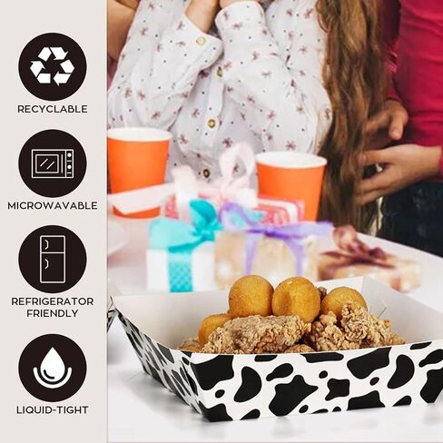 Pro.me Paper Food Trays for Party Decorations,Disposable Nacho Trays,Baseball Food Boats for Parties and Hot Dogs,Events, Snacks, Candy（48 Pack 3lb） in Saudi Arabia
