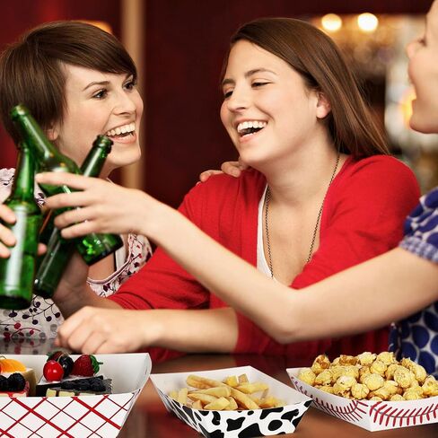 Pro.me Paper Food Trays for Party Decorations,Disposable Nacho Trays,Baseball Food Boats for Parties and Hot Dogs,Events, Snacks, Candy（48 Pack 3lb） in Saudi Arabia