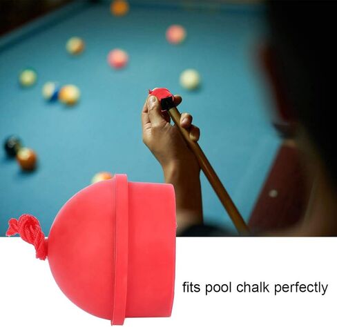 VGEBY 2Pcs Pool Chalk Holder, No-Slip Cue Tip Chalk Billiard Pool Cue Chalk Holder with Cord for Snooker Pool (Red) Pool Chalk Holder Pool Chalk Holder Pool Chalk Holder Pool Chalk Holder in Saudi Arabia