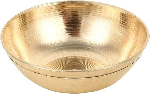 مجموعة الحرف اليدوية الهندية الصغيرة بهوج ثالي لطبق بوجا كانها ثاكور جي الهندي الهندوسي. طقم 5 قطع (طبق، كاتوري، زجاج، ملعقة) in Kuwait