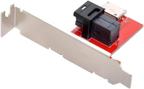 PCI-Express 4.0 Mini SAS HD SFF-8643 إلى Oculink SFF-8611 SFF-8612 PCBA شاحن أنثي مع قوس in Saudi Arabia