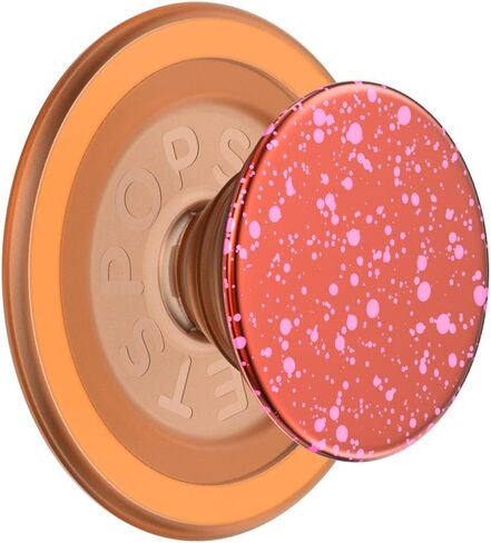PopSockets Phone Grip with Expanding Kickstand, Compatible with MagSafe, Adapter Ring for MagSafe Included, Wireless Charging Compatible - Circus Regrind Coco Crème in Saudi Arabia